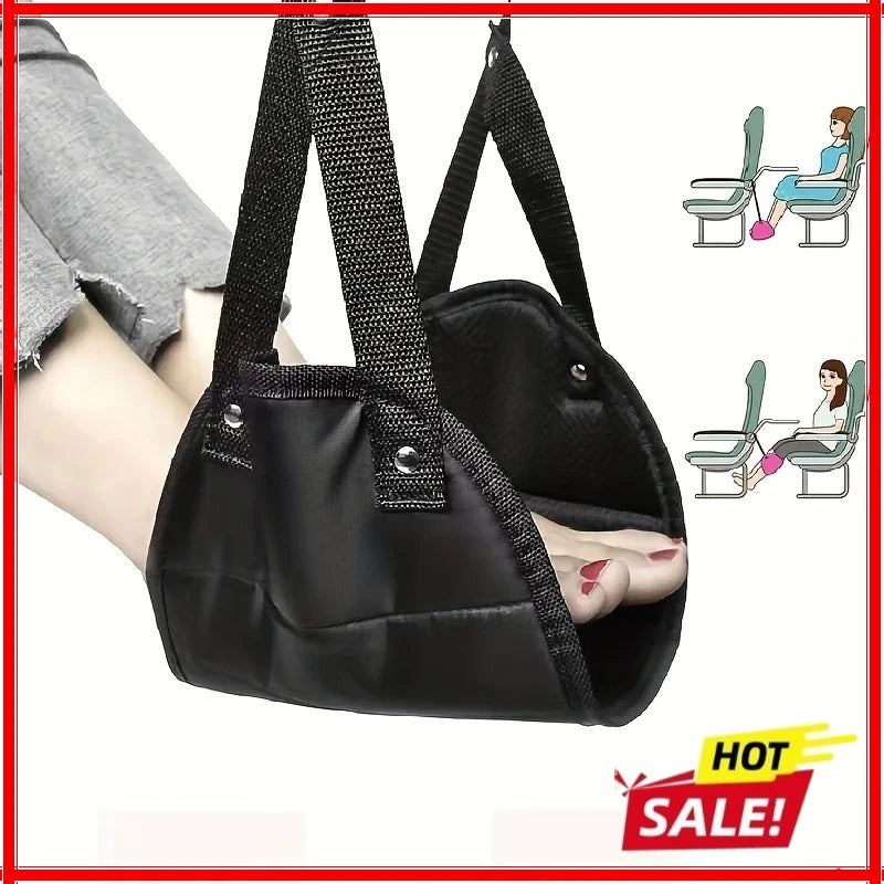 Airplane Footrest Hammock – Adjustable Portable Leg Rest Travel Leg Rest Zpaxo