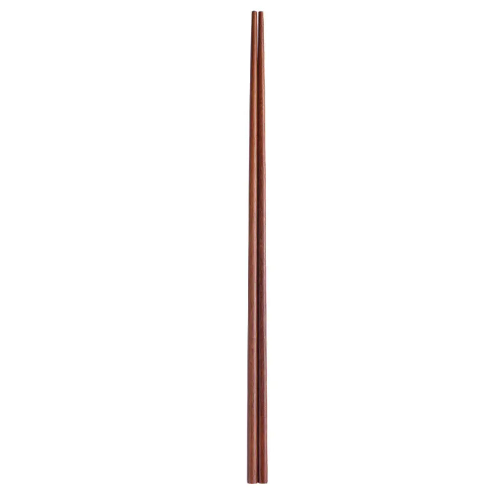 1Pair Red Sandalwood Pot Chopsticks Extra Long Wooden Cooking Frying