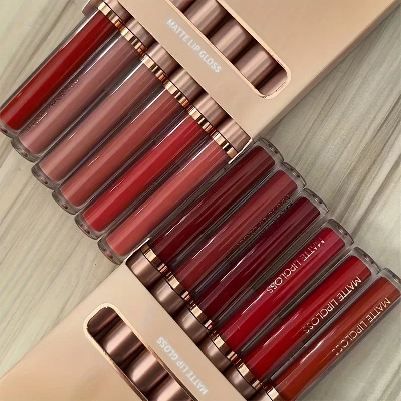 Matte Lip Gloss AB Two Sets Not Stained Cup Mouth Red Moisturizing