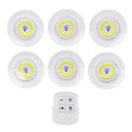Dimmable LED Under Cabinet Night Light IR Remote Control Battery Zpaxo 6light 1control