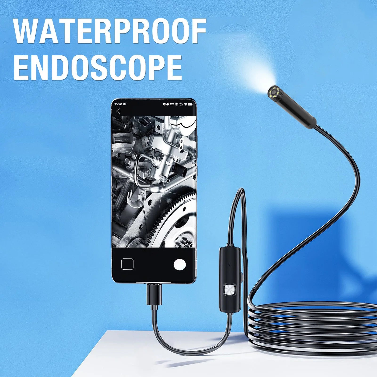 Industrial Borescope Camera Flexible 2MP Diameter 2m Cable C USB