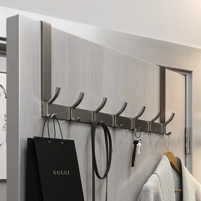 Hooks Over The Door Home Organizer Rack Clothes Coat Hat Towel Hanger Bathroom Accessories Holder Door Hang Quick Installation Zpaxo