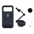 Waterproof Bicycle Mobile Phone Holder Support Universal Folding Motorcycle GPS 360°Swivel Adjustable Bike Cellphone Holder Zpaxo Black