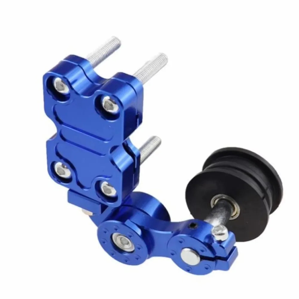 Aluminum Alloy Adjuster Chain Tensioner Roller Black Red Silver Blue Zpaxo Blue