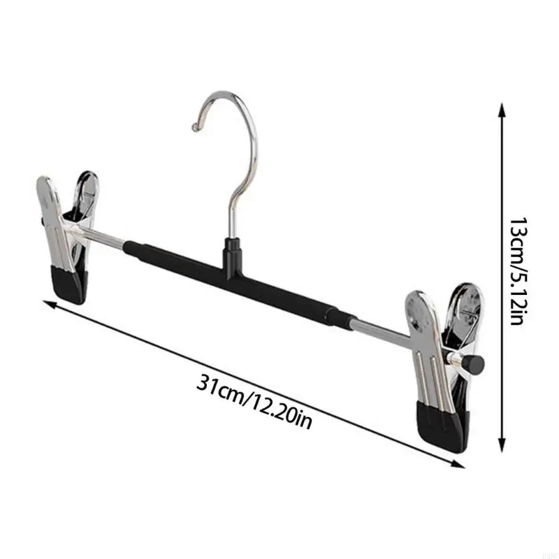 Multifunctional No Scratch Slip Resistant Trouser Hangers Adjustable