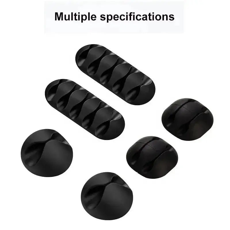 Silicone Cable Organizer Winder Desktop USB Management Clips Mouse