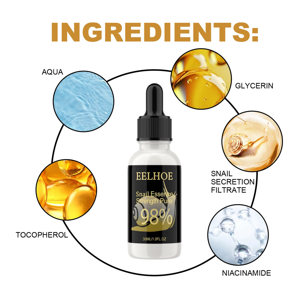 Snail Essence Fade Fine Lines Repair Skin Barrier Moisturizing Refines Pores Nourishes Rejuvenates Anti Wrinkle Facial Essence Zpaxo