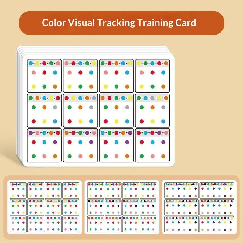 Kids Developmental Game Enhance Focus Attention Memory Number Cards Zpaxo Dot style