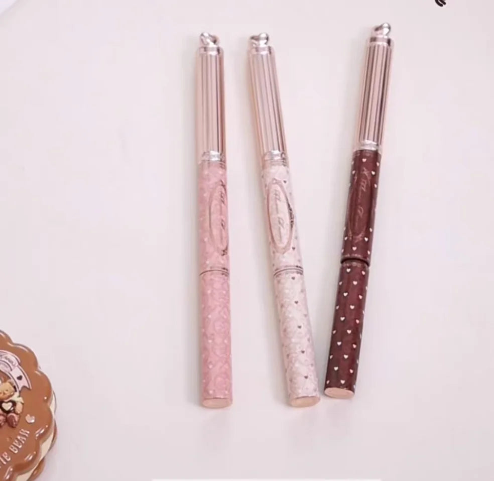 Flower Knows The Sweetie Bear Collection Eyebrow Pencil With Liquid Brow Gel Waterproof Aweat-Proof Cosmetics Original Makeup Zpaxo