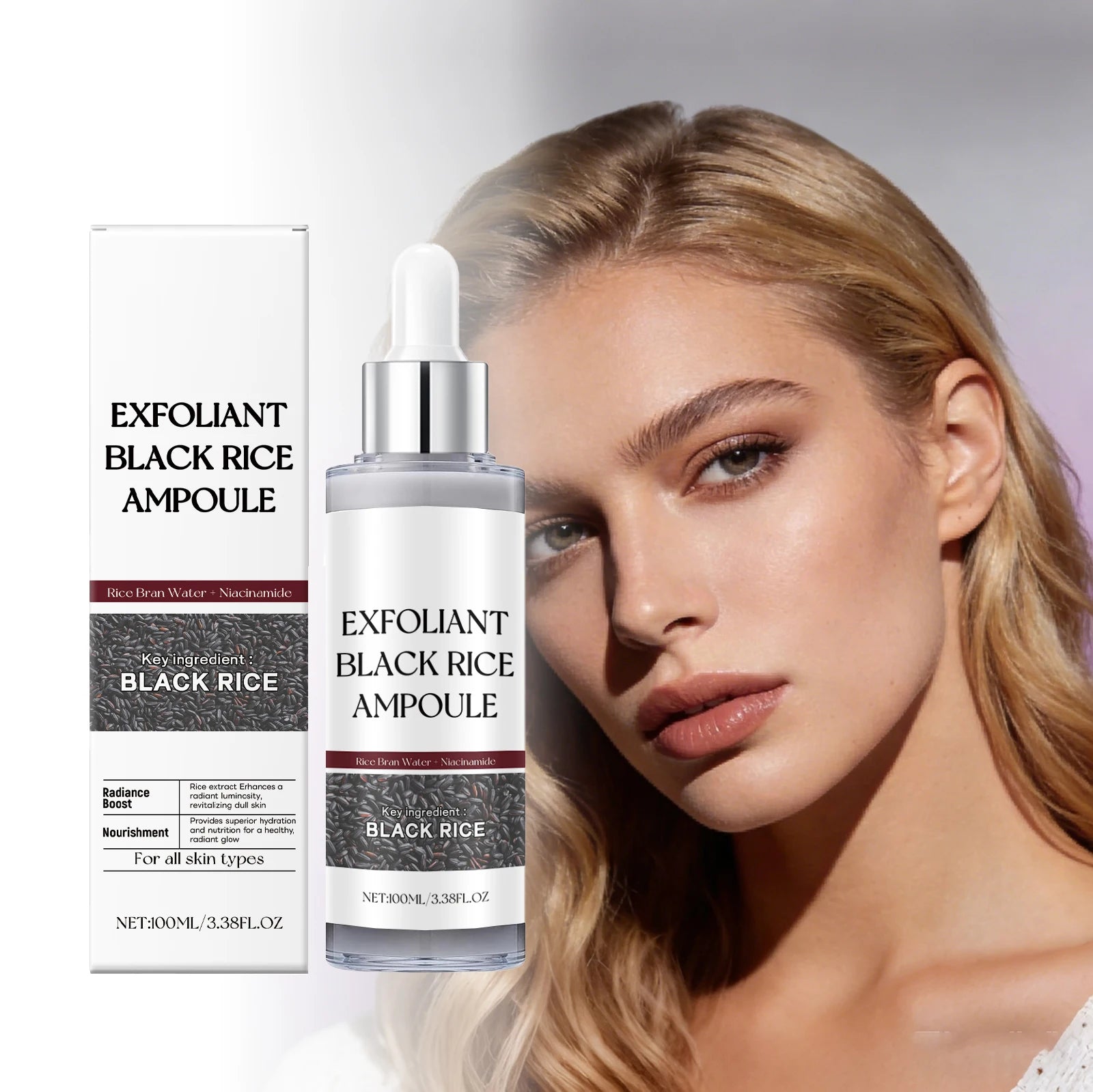 Black Rice Face Exfoliating Essence – Smooth & Brighten Skin 100ml Facial Exfoliating Essence Zpaxo