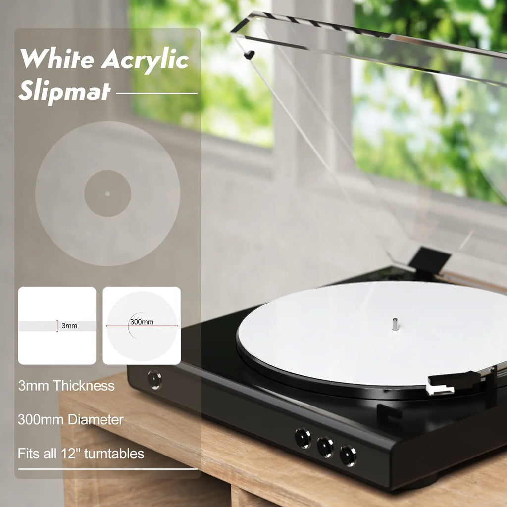 Turntable Mat Reduce Static Dust Noise Replacement Acrylic Record
