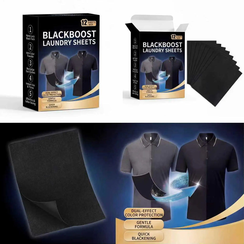 Black Clothes Dye 12 Fabric Tablets Restore Long-lasting Laundry