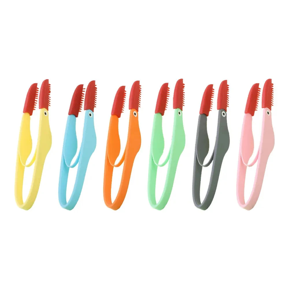 Pet Grooming Tools Dog Eyes Comb Pet Tear Silicone Remover Comb Cleaning Brush for Small Cat Dog Zpaxo