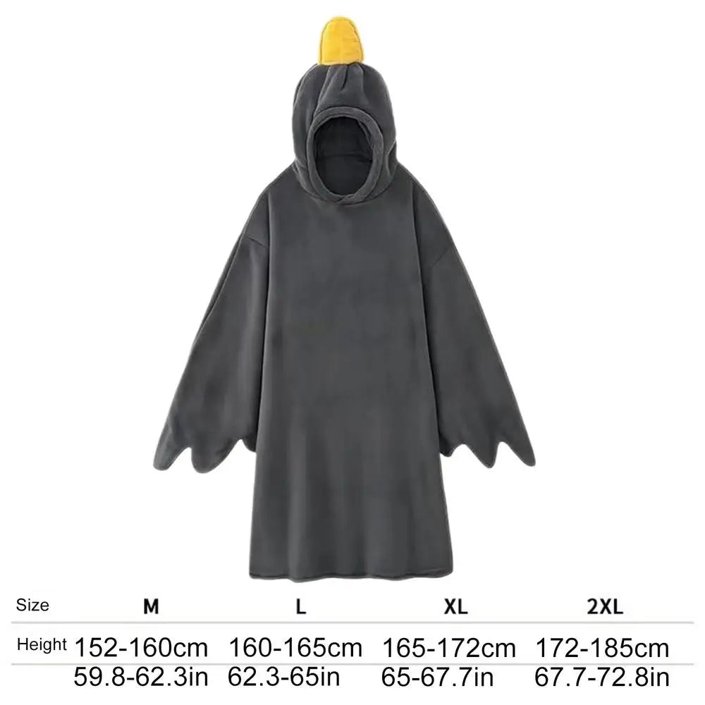 Duck Onesie Warm Funny Sleeping Costume Oversized Blankets Hooded