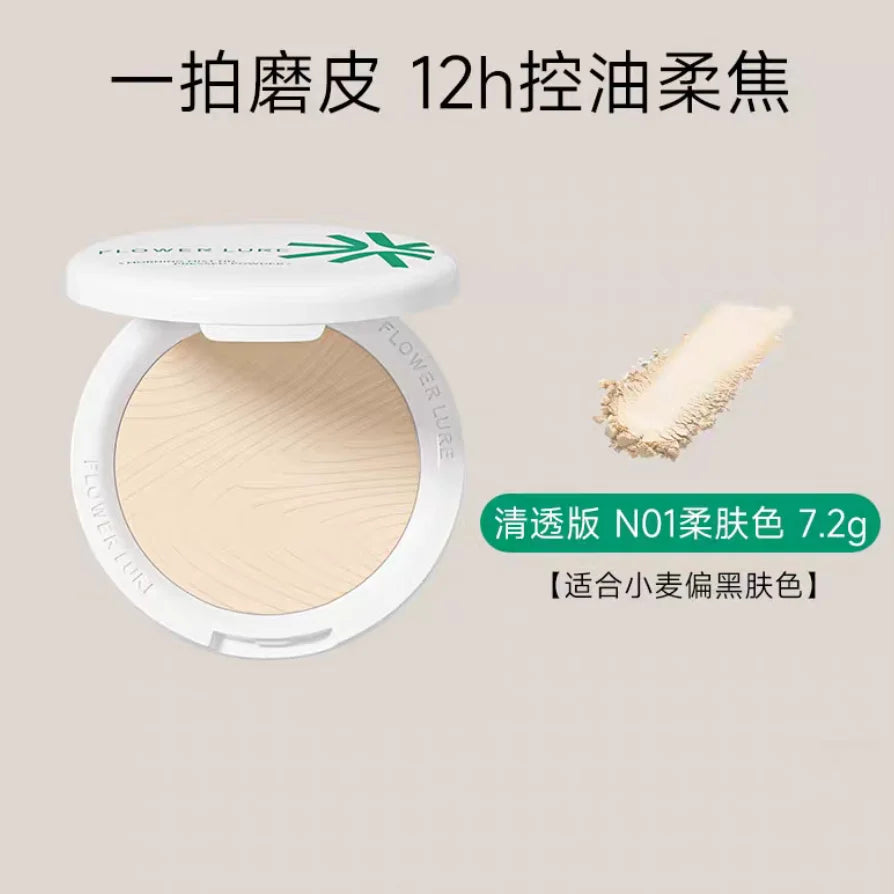 Flower Lure Huajiansong Pressed Powder Makeup Setting Lasting Oil Zpaxo N01