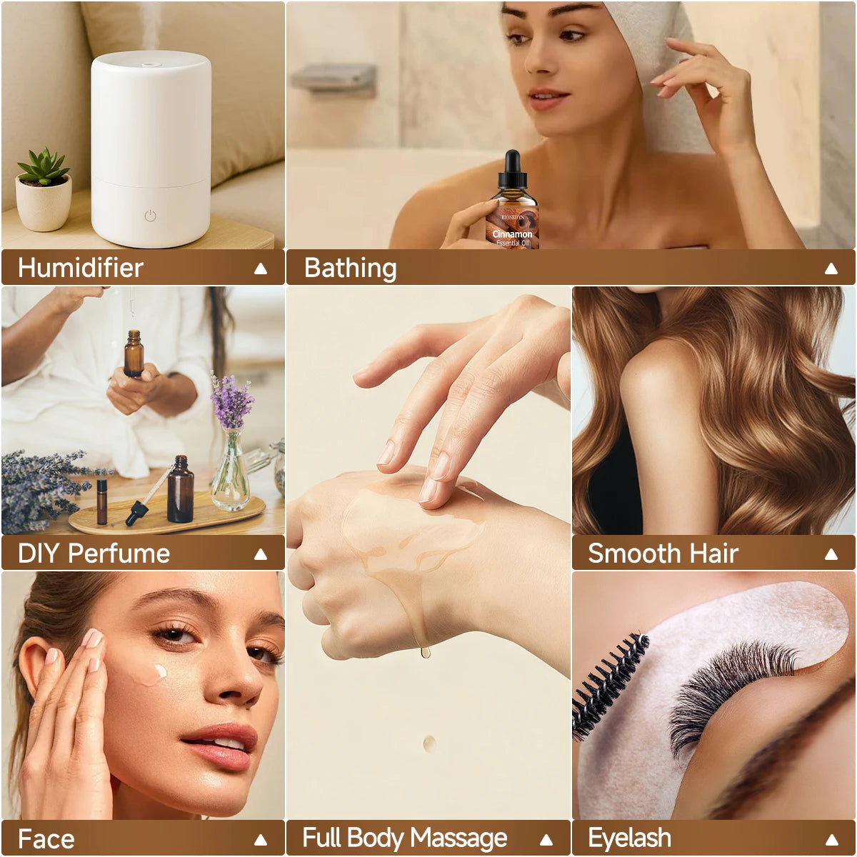 Cinnamon essential oil natural fragrance, is suitable for body massage treatments ,hair care anddiffuser Zpaxo