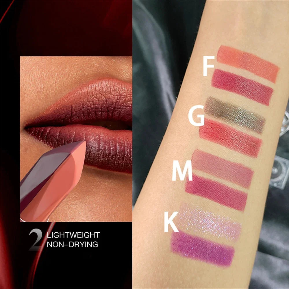 Orange Lipstick Lip Glaze Silky Smooth Matte Gloss Carrot Bright Zpaxo
