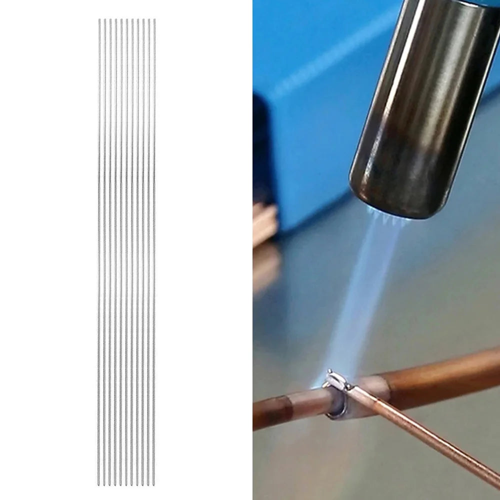 10pcs Stainless Steel Welding Rod Easy Melt Welding Bars Low Temperature 1.2/1.6/2.4 mm Long Weld Wire Rods Weld Household Tools Zpaxo