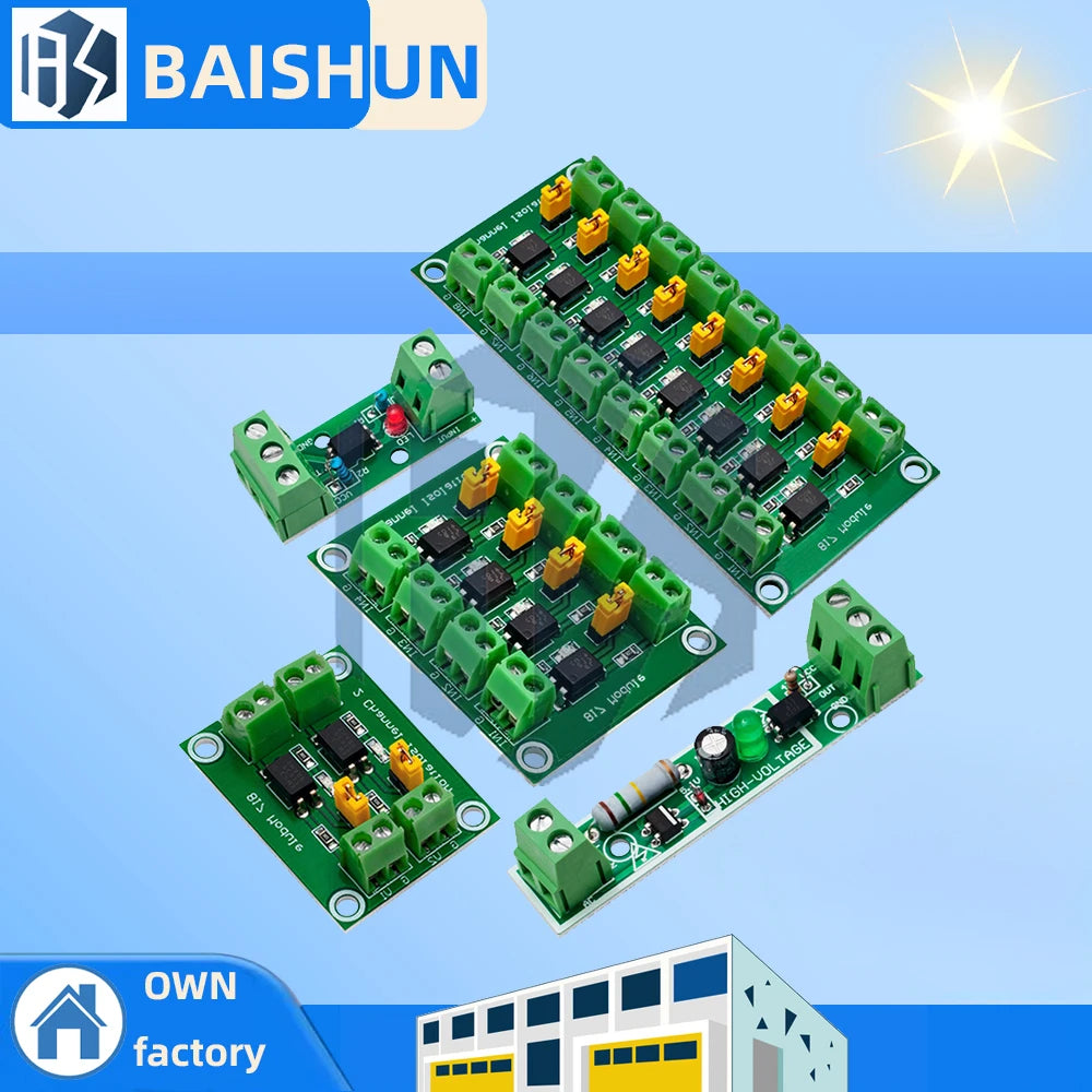 PC817 2 4 8 Channel Optocoupler Isolation Board Voltage Converter Adapter Module 3.6-30V Driver Photoelectric Isolated Module Zpaxo