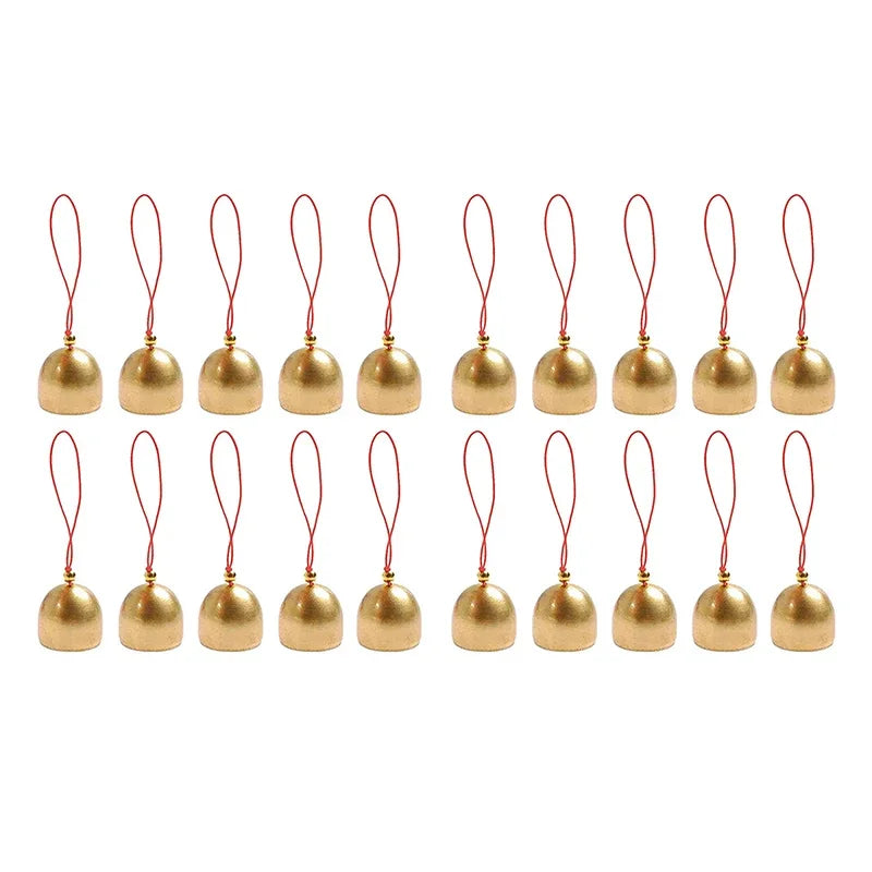 10/20 Pcs DIY Brass Mini Bell Christma Metal Bell Decoration Pendant Door Bell Diy Craft Wind Chime Brass Bell Decoration Access Zpaxo 20Pcs
