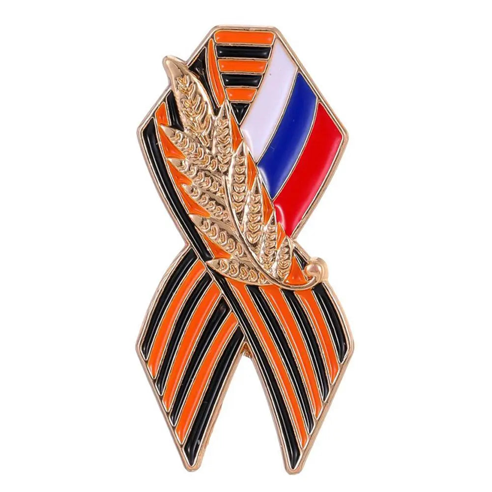 St. George Ribbon Enamel Pin Brooch – Victory Day Memorial Badge Enamel Pin Brooch Zpaxo D