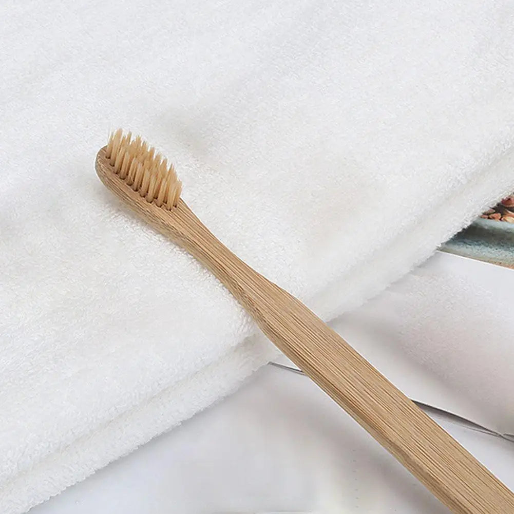 1-10PCS Disposable Toothbrush Soft Bristles Toothbrush Single Wrapped Bamboo Toothbrush Travel Deep Cleaning Oral Care Brush Zpaxo