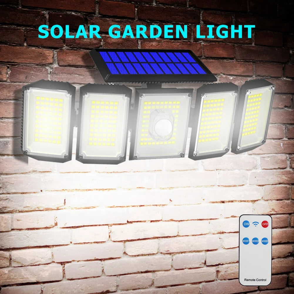 Solar Motion Sensor Lights Outdoor IP65 Waterproof Wall Lamp Zpaxo