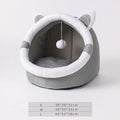 Deep Sleep Cat Cave Bed – Foldable, Washable Pet Bed for Cats Cat Cave Bed Zpaxo grey medium