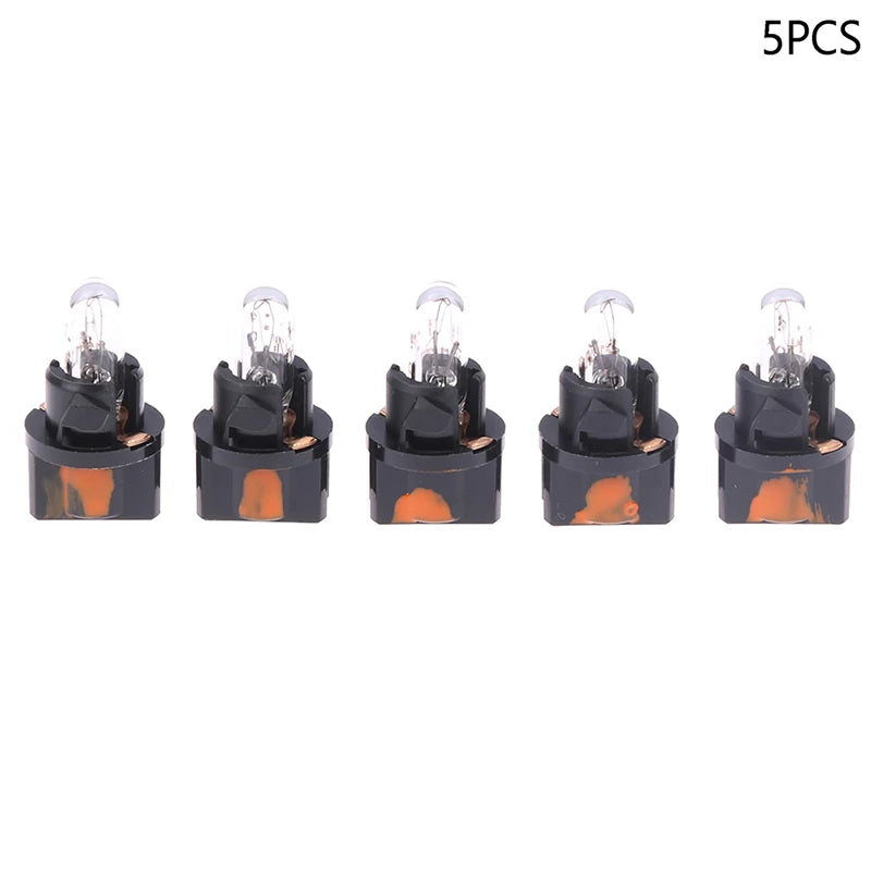 5-Pack 12V 1.2W V-2 Indicator Bulbs – Car Instrument Lamps