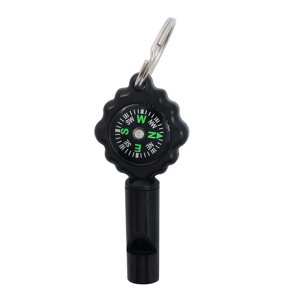 1/2pcs Survival Whistle With Compass Outdoor Multifunctional Tool Multifunctional Tool Loud Whistle 2 In1 Clear Sound For Kayaki Zpaxo 1PC