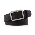 Fashion Square Pin Buckles Belts Women Silver Buckle Leather Jeans