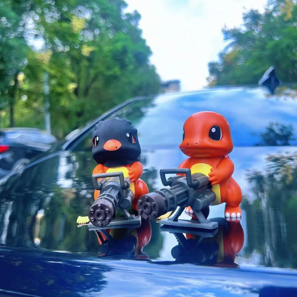 Gatling Fire Dragon Car Figurine – Dashboard & Auto Decor