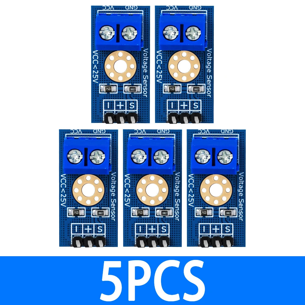 0-25V DC Voltage Detection Module Wide Range Monitoring Sensor Zpaxo 5PCS