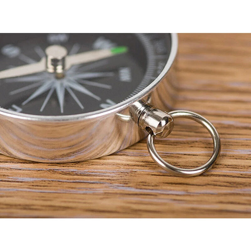 Stainless Steel Compass Pocket Outdoor Camping Marching Boat Hiking