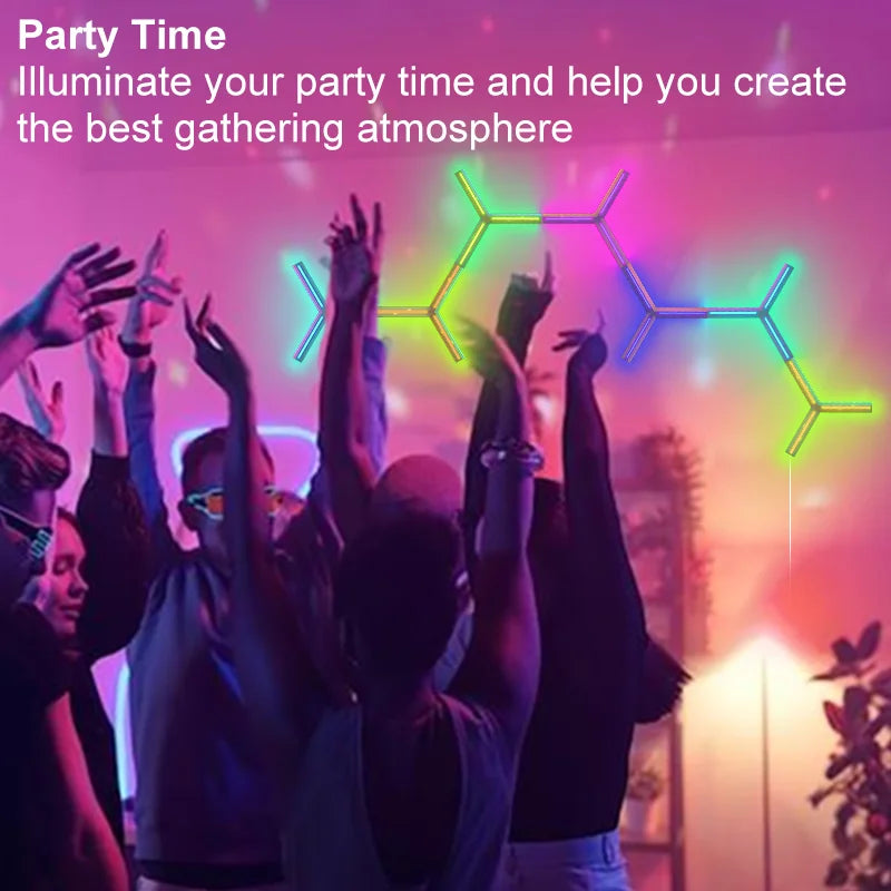 Diy Graffiti Wifi Full Rgb Smart Lights Patching Y-shaped Esports Zpaxo