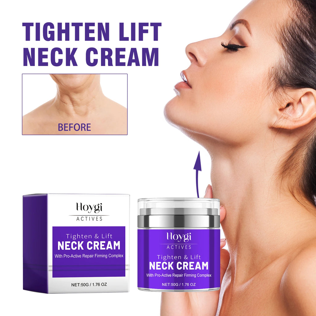 Neck Firming Cream 50g Tightening Lifting Wrinkle Reduction for Crepey Skin Intensely Hydrating Nourishing Cream with Shea Butte Zpaxo