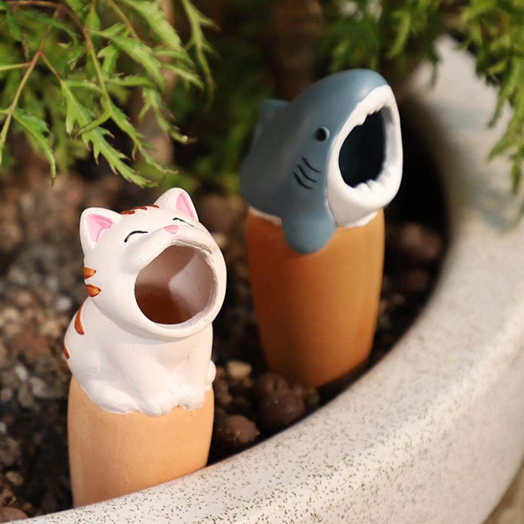 6-Pack Cartoon Terracotta Self-Watering Globes | Plant Spikes Self-Watering Globes Zpaxo