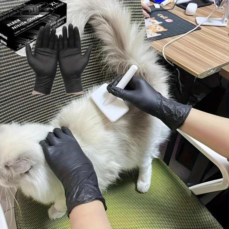 Disposable Gloves in Package Black Nitrile Gloves Home Kitchen Cooking Tools Tattoo Washing Car Household Cleaning Work Gloves Zpaxo