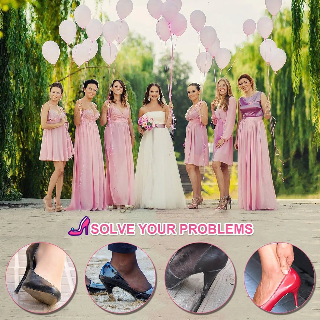 10 30 Heel Protectors Stiletto Dancing Covers Anti-slip Durable