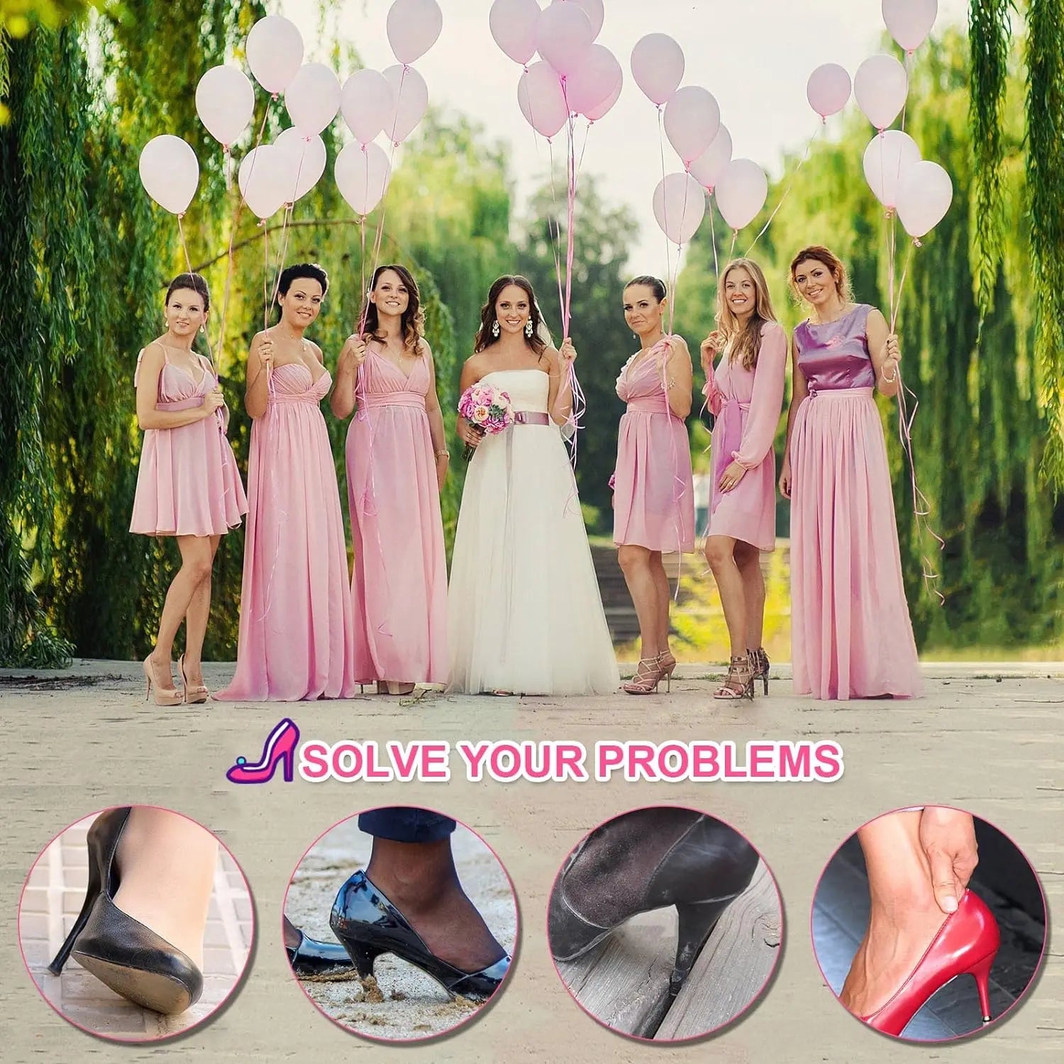 10 30 Pairs Heel Protectors Grass 3 Sizes Clear Stoppers Wedding