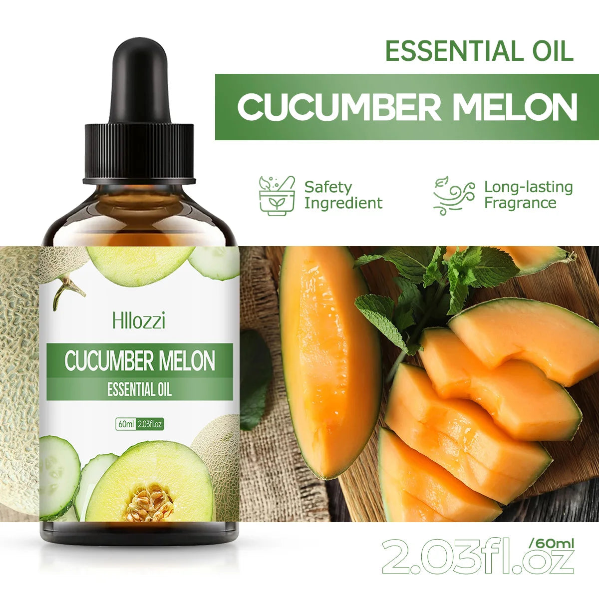 CUCUMBER MELON ESSENTIAL OIL Fruit essential oils Pure essential oils Hydrating Moisturizing Multifunctional essential oils Arom Zpaxo