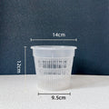 For Orchid Flower Breathable Growth Container Garden Plastic Flower Pot 11/14cm Mesh Pot Root Control Transparent Flowerpot Zpaxo L 14cm