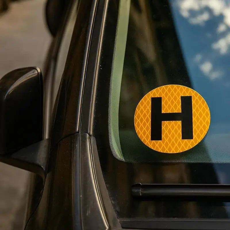 Magnetic H Sign Car Sticker – Reusable Vehicle Badge Decal