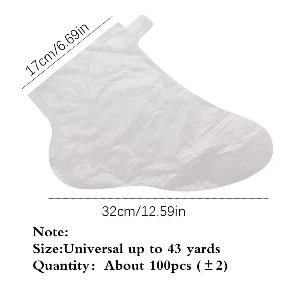 Transparent Disposable Foot Mask Covers Moisturizing Infection-proof Zpaxo
