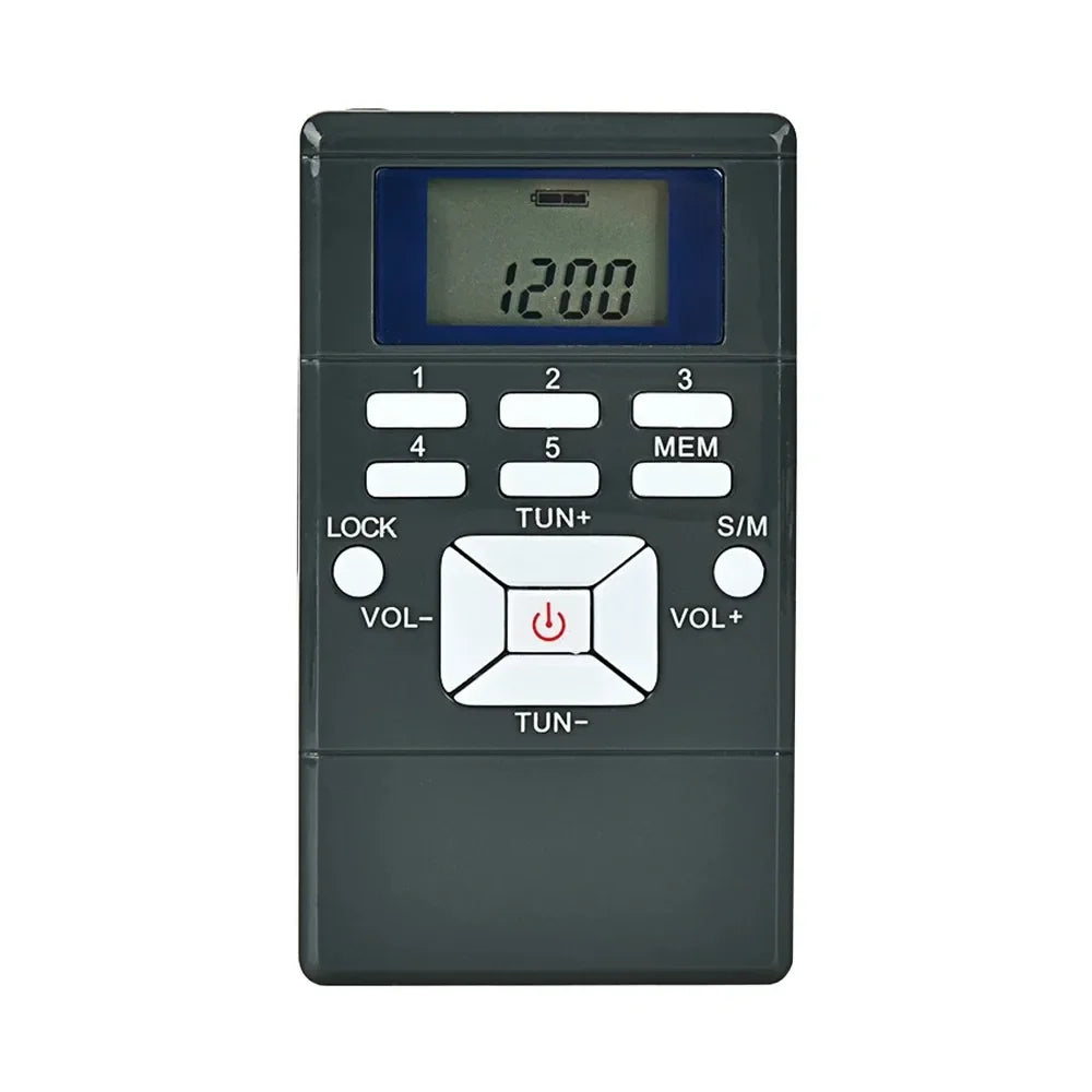 KEBIDUMEI Mini DSP FM Radio Simultaneous Interpretation Receiver Zpaxo black