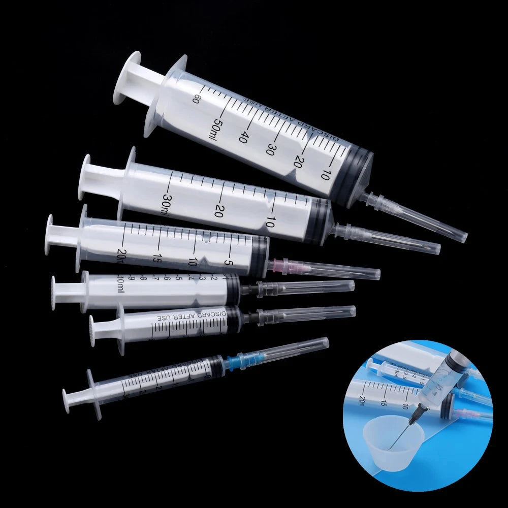 1Pcs 3-60ml Syringe Epoxy Resin Shaker with Dispense Needles for DIY Jewelry Resin Mold Charms Liquid Injection Pipette Tools Zpaxo