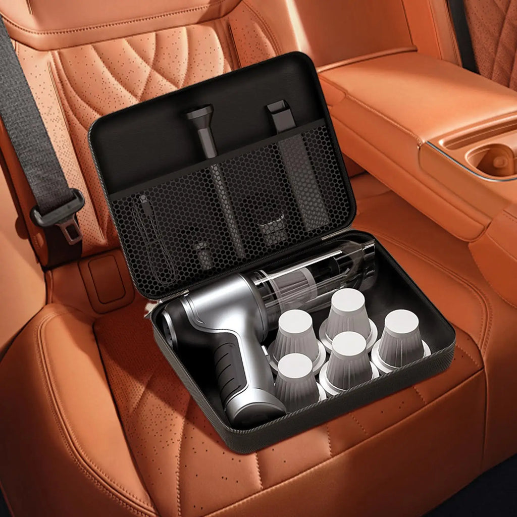 Portable Car Vacuum Storage Case Organizer Zipper Closure Protective