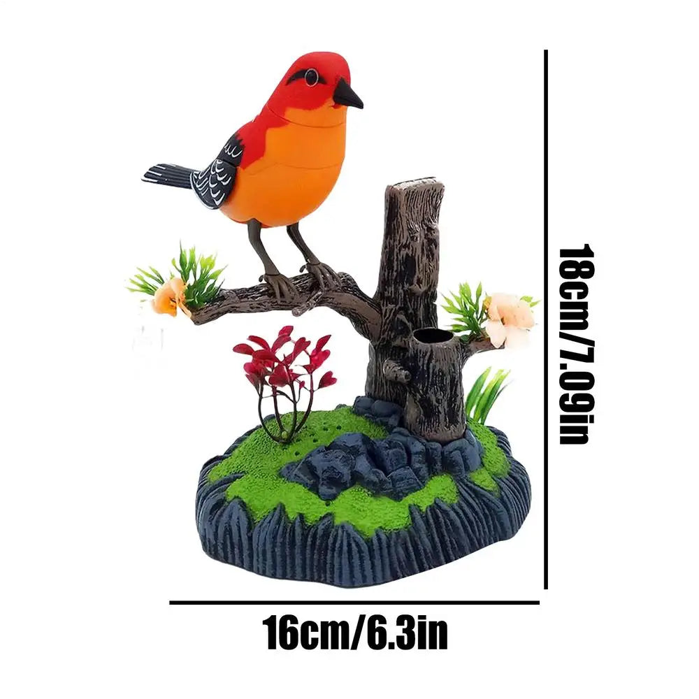 Simulation Electronic Bird Kids Toy Chirp Pen Holder Decorative Zpaxo Orange United States