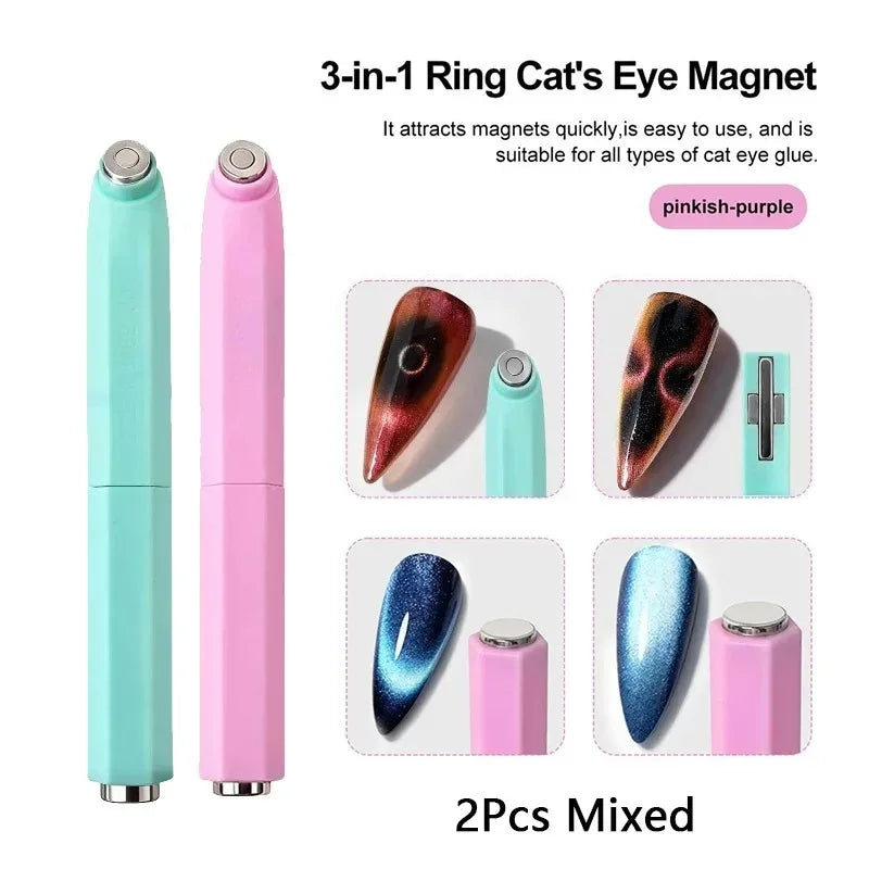 3-in-1 Ring Shaped Cat Magnetic Stick Strong Magnet 3D Circular