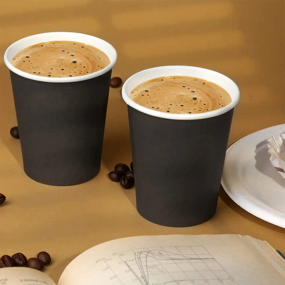20Pcs 9 Oz Disposable Paper Cups Coffee Cups for Party Decoration Supplies Picnic Travel Red Green Black Zpaxo